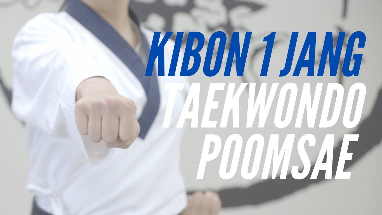 Taekwondo Poomsae: Kibon 1 Jang (Step by Step, Follow Along, Front, Rear View)