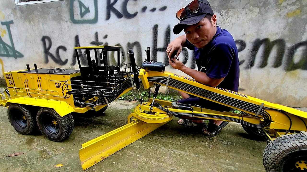 homemade RC model grader size and weight | rc action homemade