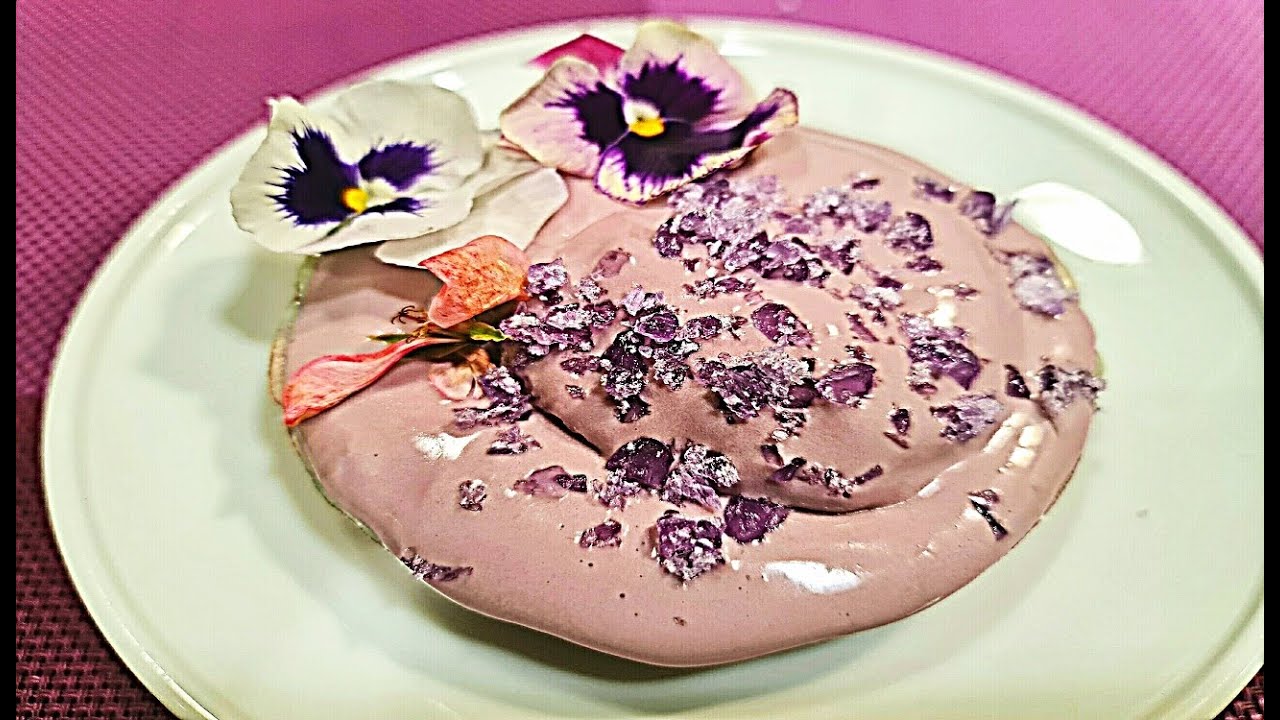 HELADO DE VIOLETAS CASERO FACIL SENCILLO SANO Y DELICIOSO