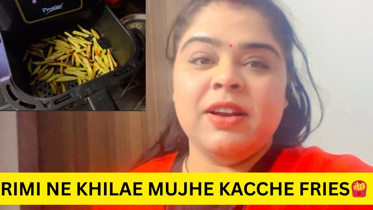 Rimmi Ne Mujhe Aaj Kacche Fries Khila Diye 😱😂 | Funny Vlog | #vlog #fries #avlogaday #indianvlogger 