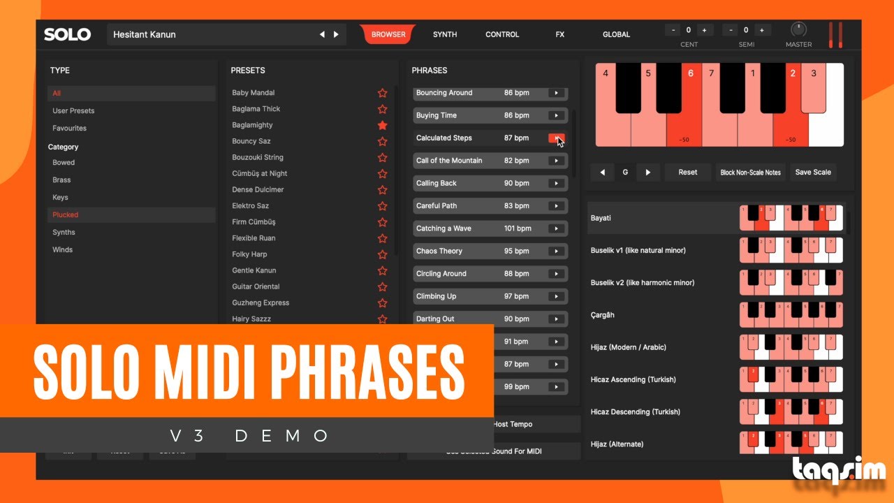 SOLO V3 MIDI Phrase Preview