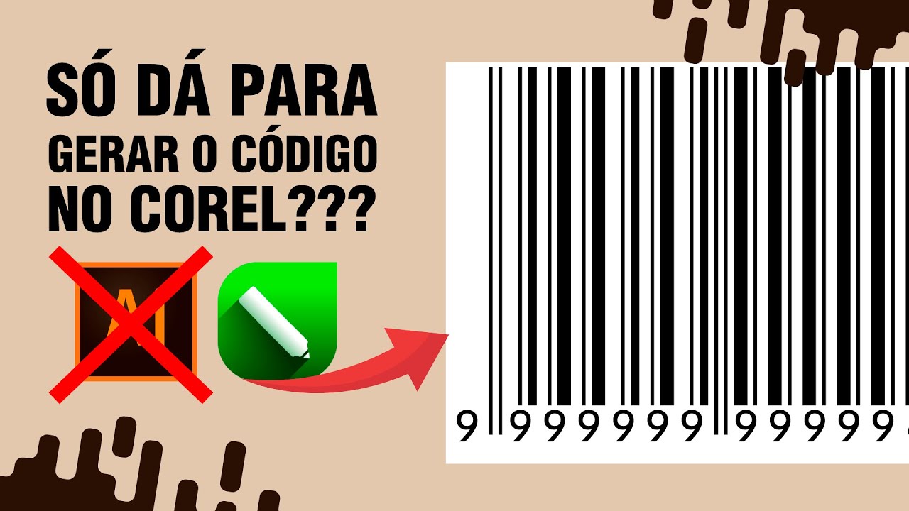 Como criar o código de barras no Corel draw e Illustrator? [Qual é a diferença entre EAN13 e DUN14]