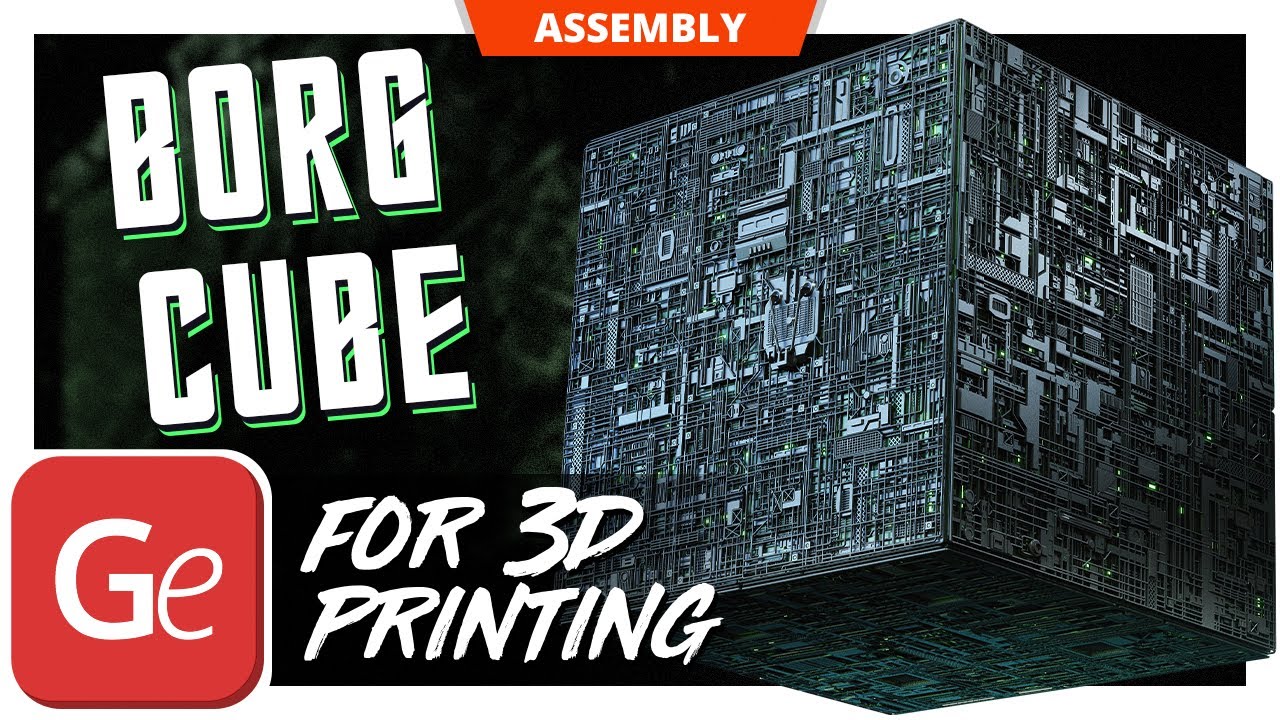 Borg Cube STL files for 3D printing | Assembly by Gambody