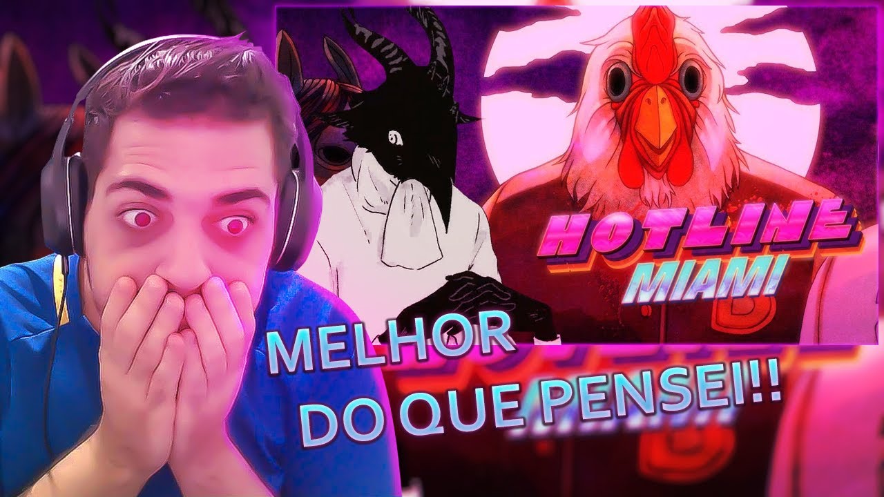 Reagindo a FALANDO SOBRE COMO HOTLINE MIAMI 1 É UMA OBRA PRIMA | Danael Fernandes | React
