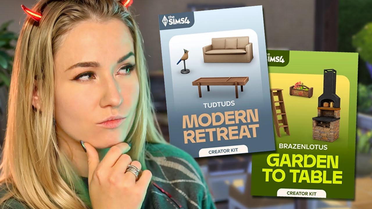 Два новых мебельных кита в Симс 4  - нужны ли? // The Sims 4 Garden To Table & Modern Retreat Kit