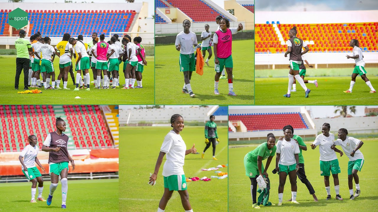 Éliminatoires CAN Féminine 2024 : Galop d'entraînement des Lionnes à Thiès avant le Mozambique