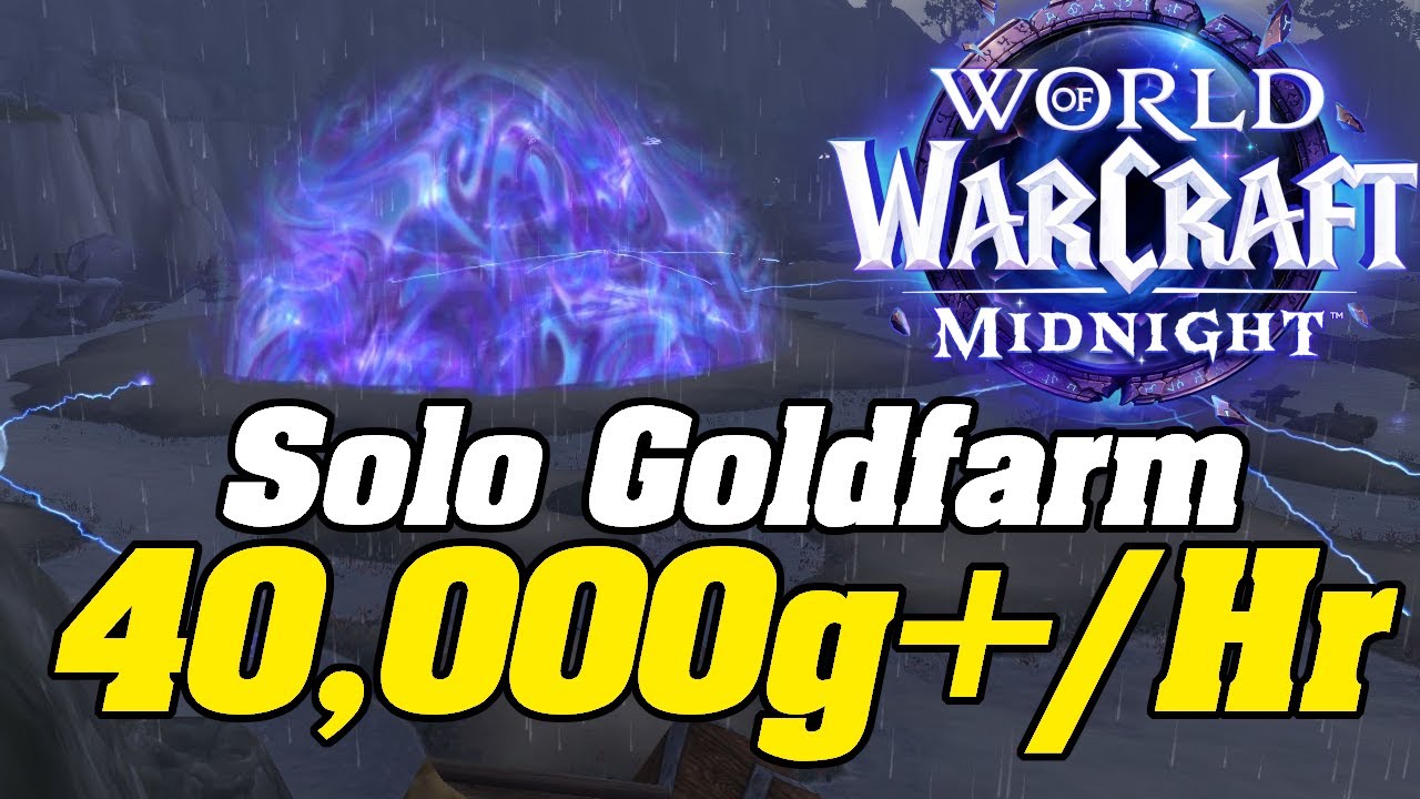 40,000g+ Per Hour SOLO! WoW Midnight Goldfarm