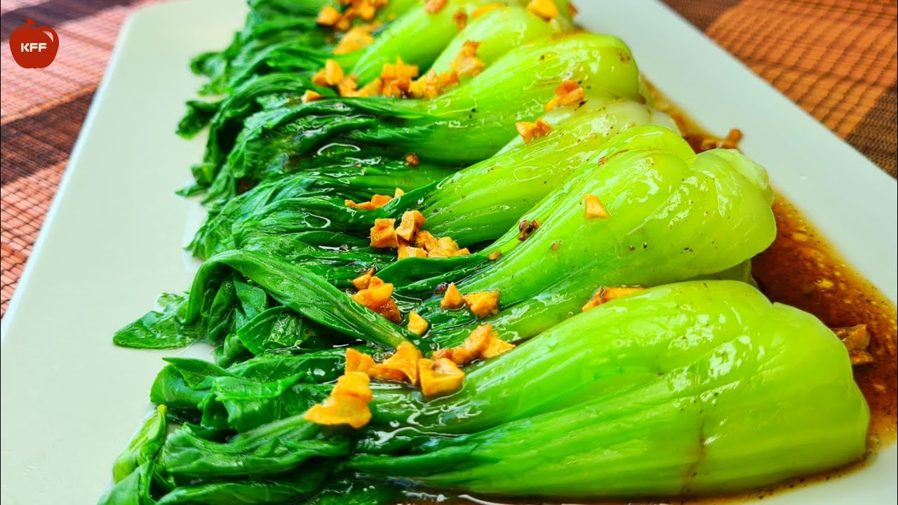 ឆាស្ពៃតឿ || Bok Choy recipe II Khmer Fusion Food