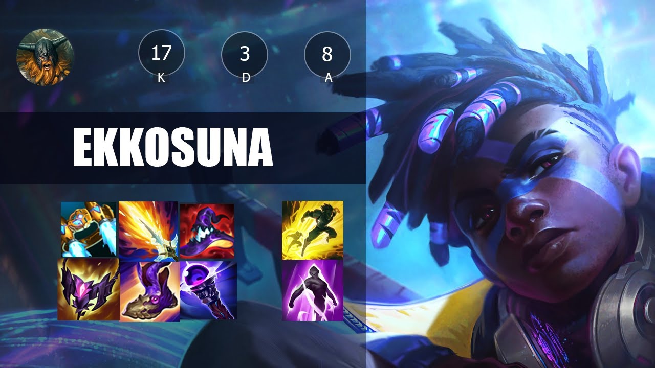 1V9 GAME AVEC EKKO EN GRANDMASTER - EKKO vs OLAF mid - Patch 15.17