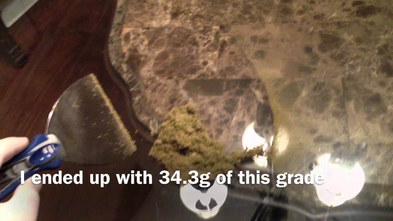 Dry Ice Hash Extraction