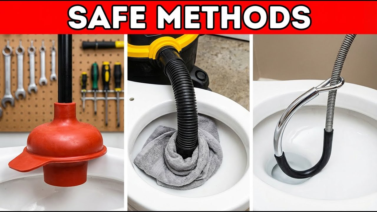 NEVER Use a Drain Snake in Your Toilet! The GENIUS Way to Unclog Any Toilet Bowl Instantly