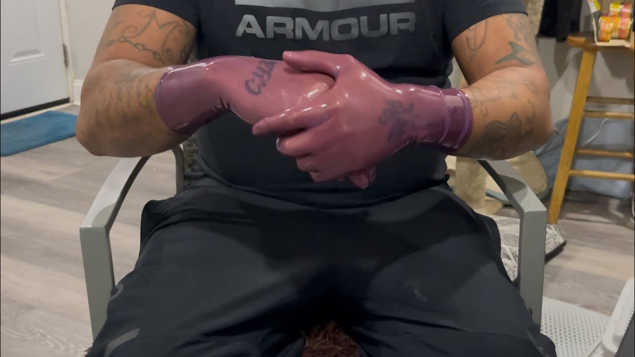 Latex gloves asmr video. No talking.