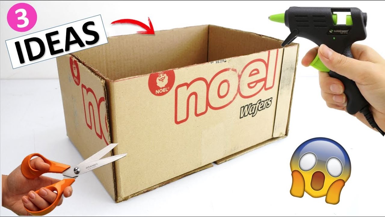 3 MANUALIDADES FÁCILES CON CAJAS DE CARTÓN Y TELA 😍♻ IDEAS CON RECICLAJE ♻