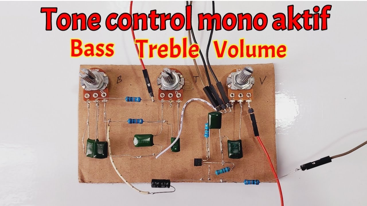 DIY‼️Tone control mono aktif. Bass treble volume