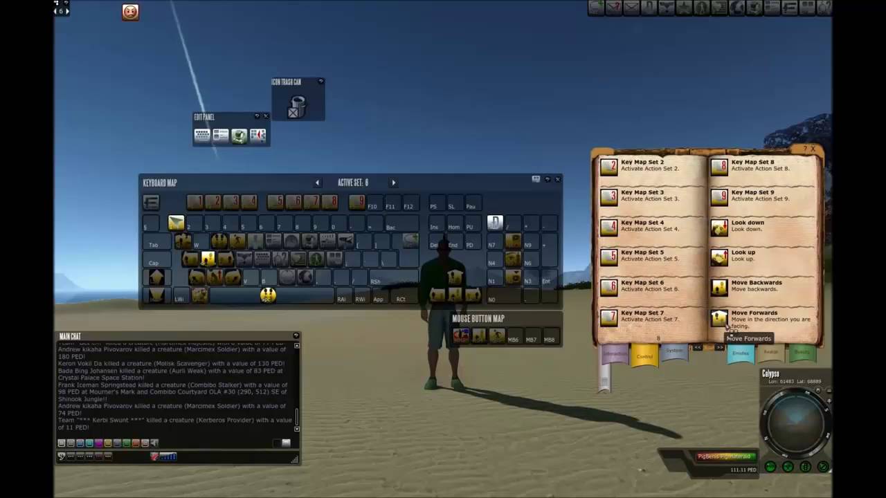 Часть 13 Настройка клавиатуры в Entropia Universe