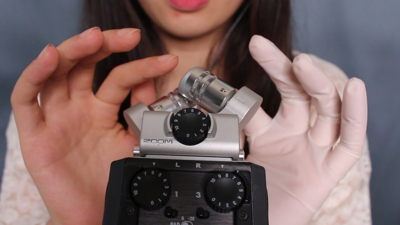 ASMR 맨손가락과 라텍스장갑으로 귀청소, 귀에 바람 조금, 속닥속닥 잡담 Ear cleang with Finger&Latex gloves, Ear blowing, Talking