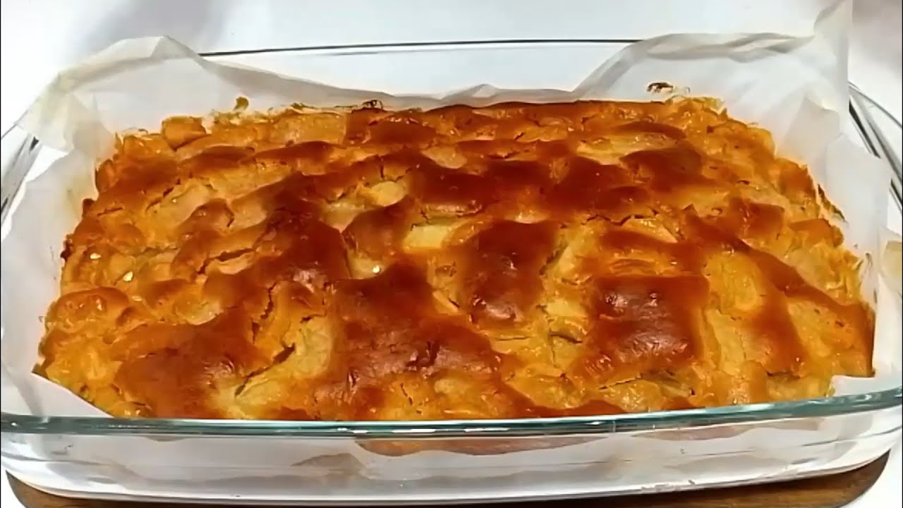 Вкусный и пышный постный яблочный пирог!!!