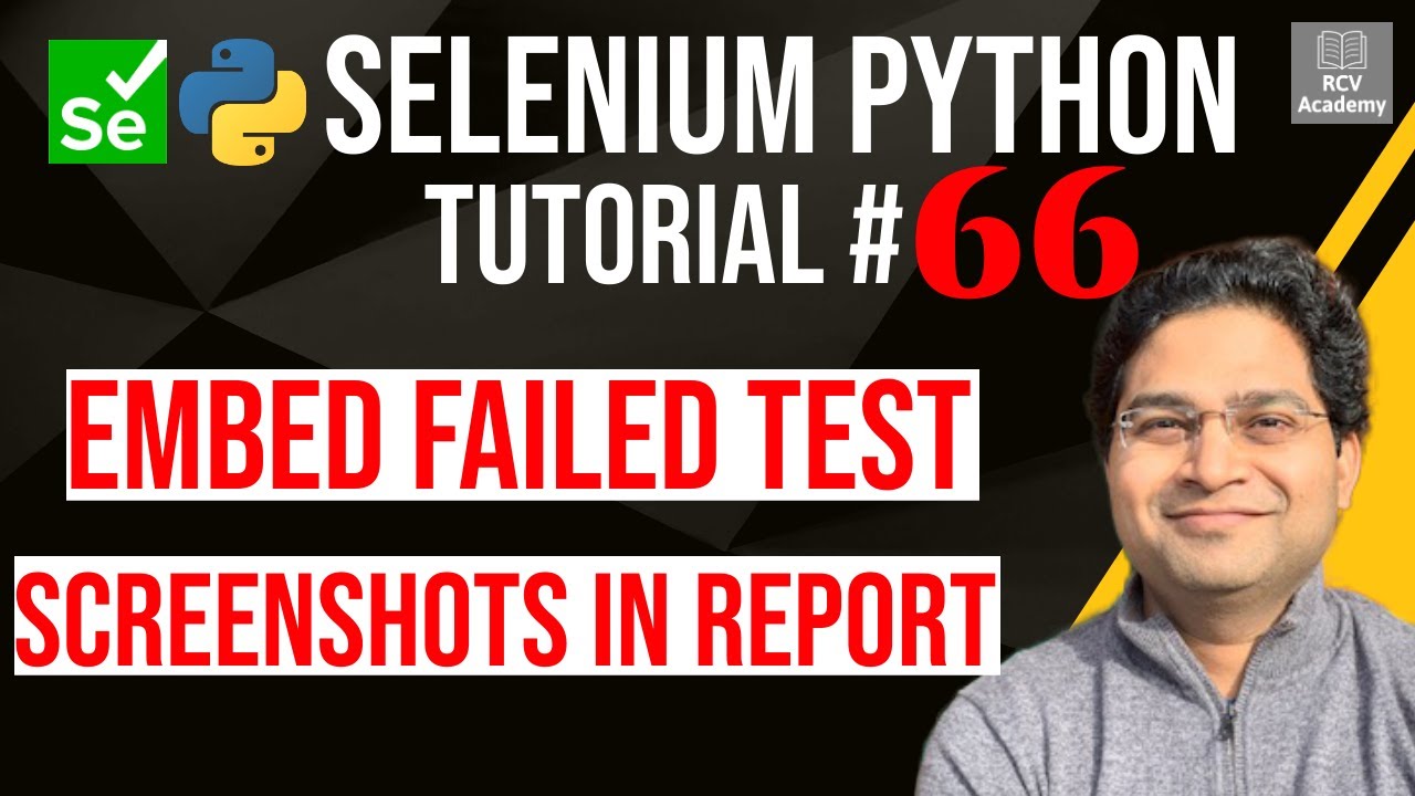 Selenium Python Tutorial #66 - Take Screenshot on Failure in Pytest