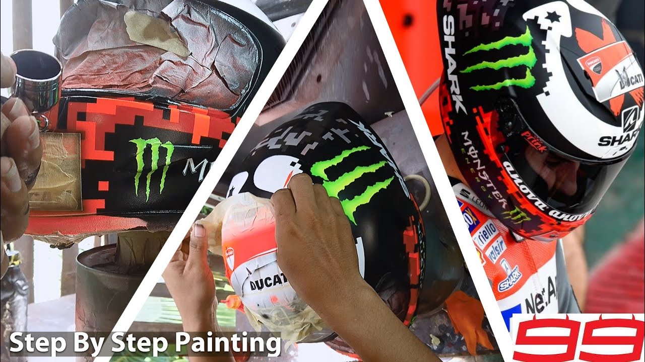 How to Paint a Jorge Lorenzo Helmet | MotoGP 2018