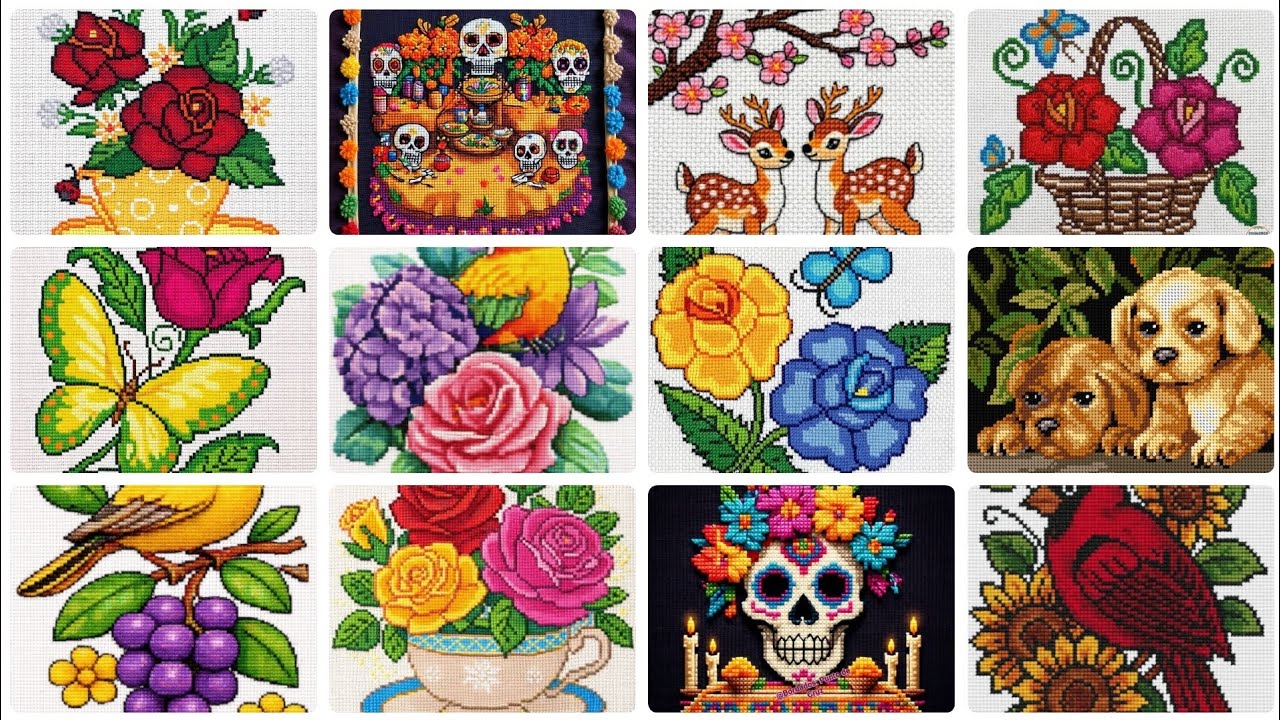 Elegant and beautiful cross stitch design ideas for home decor 