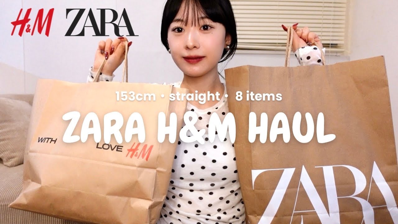 【ZARA,H&M】153cm骨スト バズってた春服大量購入！🫶🏻初ZARA可愛すぎた❤️&zwj;🔥ドット柄 | レースアイテム..etc♡
