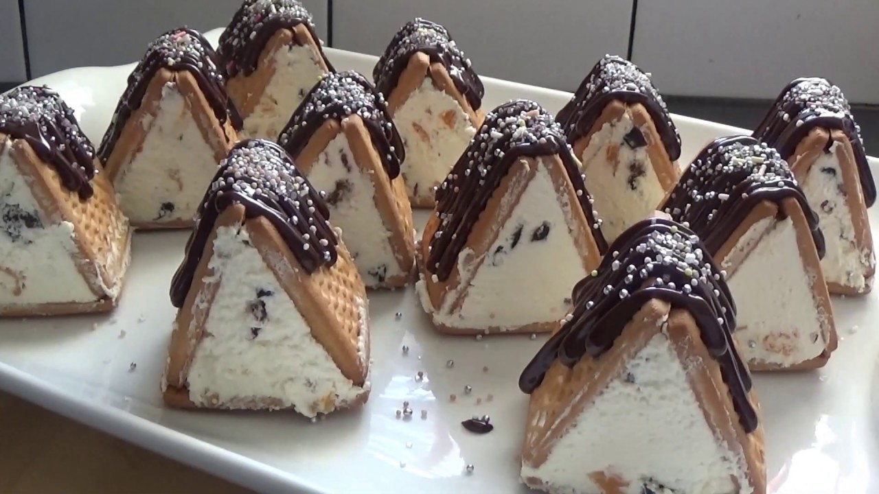 Вкусные творожные домики.   Delicious curd houses.