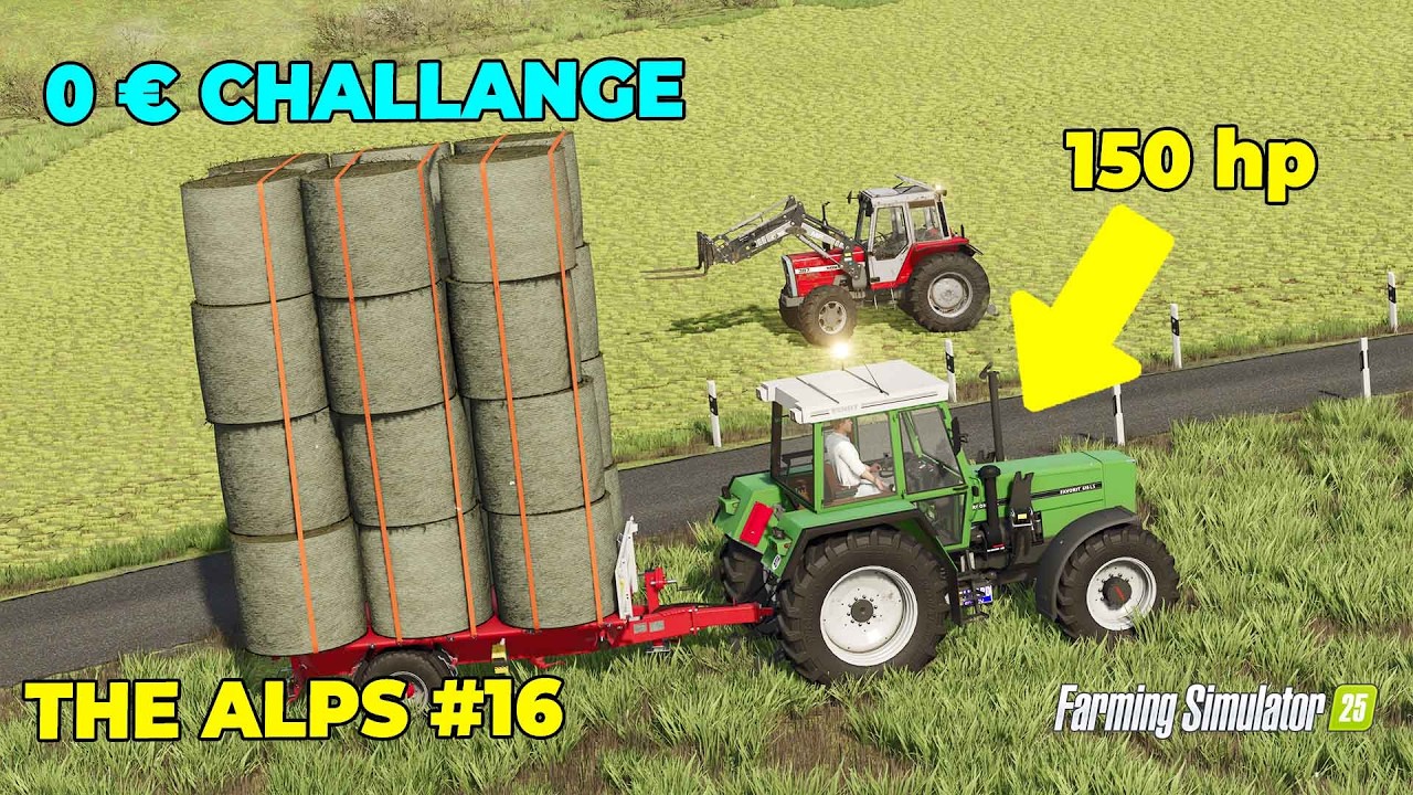 150hp FENDT %65 İNDİRİMLE GELDİ! ÇİFTLİK BÜYÜYOR 💸🚜FS25 The Alps 0€ Challenge #16