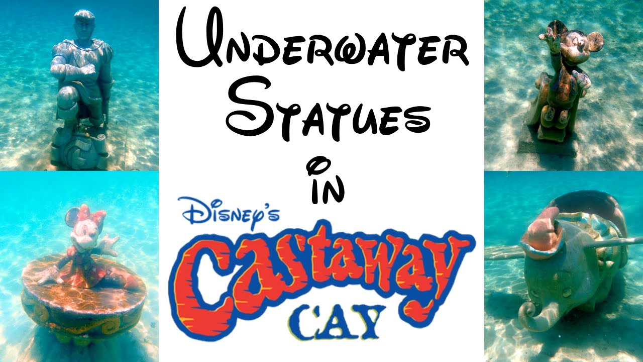 Disney's Castaway Cay - Under the Sea - Snorkeling to All the Underwater Statues