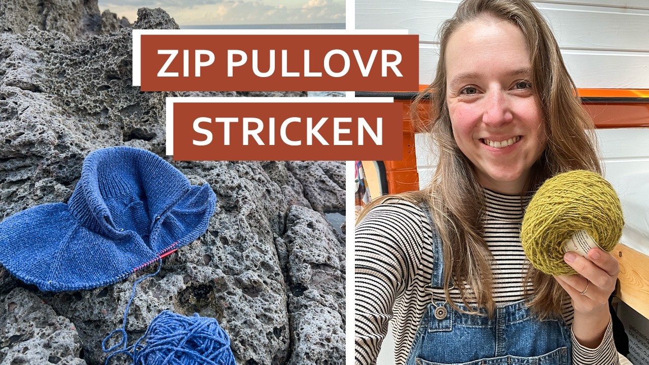 Pullover Stricken / Naturf&auml;rberei besuchen / Sardinien Vanurlaub / Strickvlog
