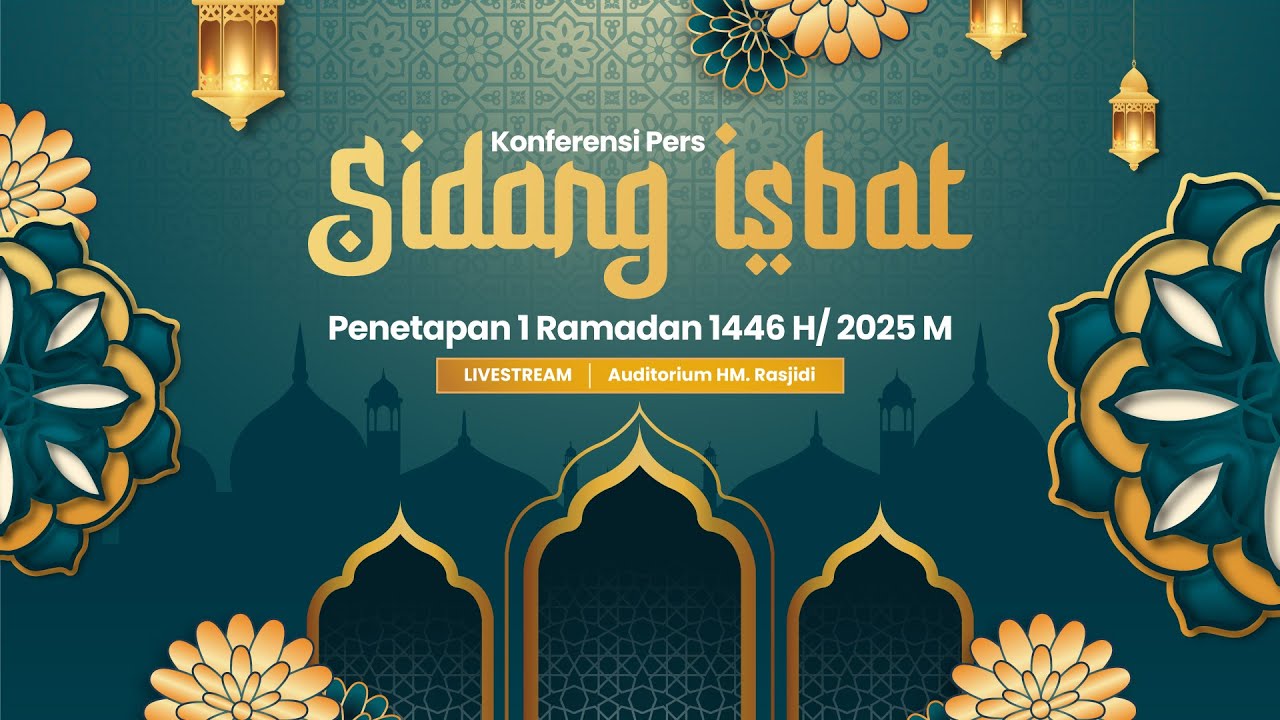 🔴LIVE - KONFERENSI PERS PENETAPAN 1 RAMADAN 1446 H / 2025 M
