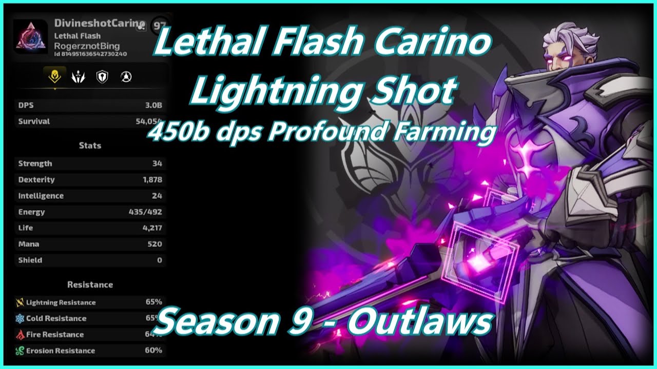 Torchlight Infinite - Lethal Flash Carino Lightning Shot - 450b end of the road (for me)