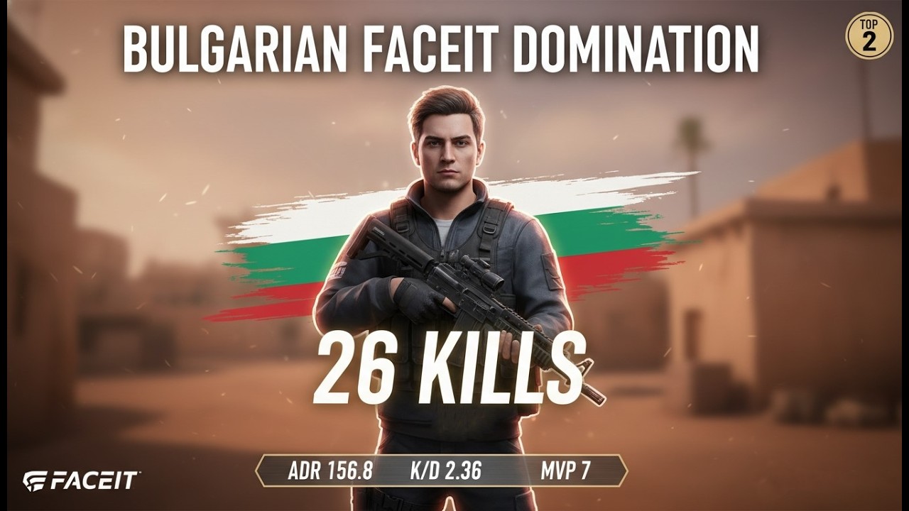 FACEIT TOP 2 IN BULGARIA DESTROYS THE SERVER 😳 | 26 KILLS