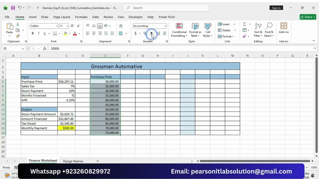 Exp25_Excel_Ch06_Cumulative_AutoSales | Excel Chapter 6 Grader Cumulative - Auto Sales