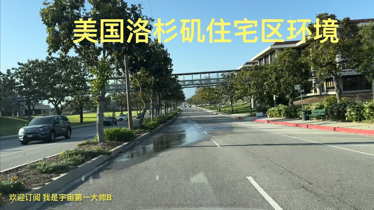 带你去旅行｜坐我副驾驶｜美国洛杉矶自驾，住宅区环境