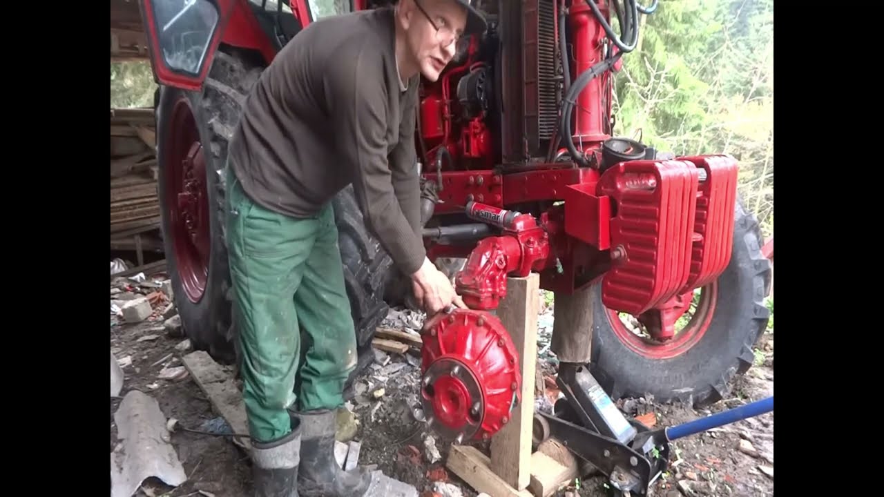 #MTZ-82 Składanie i montaż zwolnicy przedniego napędu