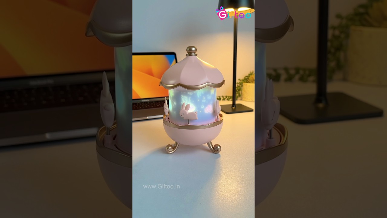 Magical Star Projector Night Light 🌟🎶  #kawaii #night #cute #unboxing