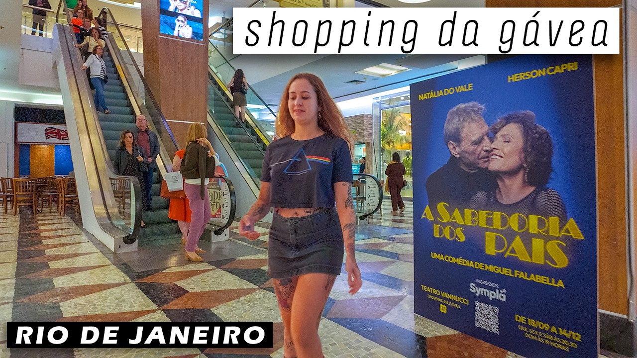 Walking in SHOPPING DA GÁVEA — High-Class Shopping Mall in Rio de Janeiro, Brazil — 2025 【 4K UHD 】