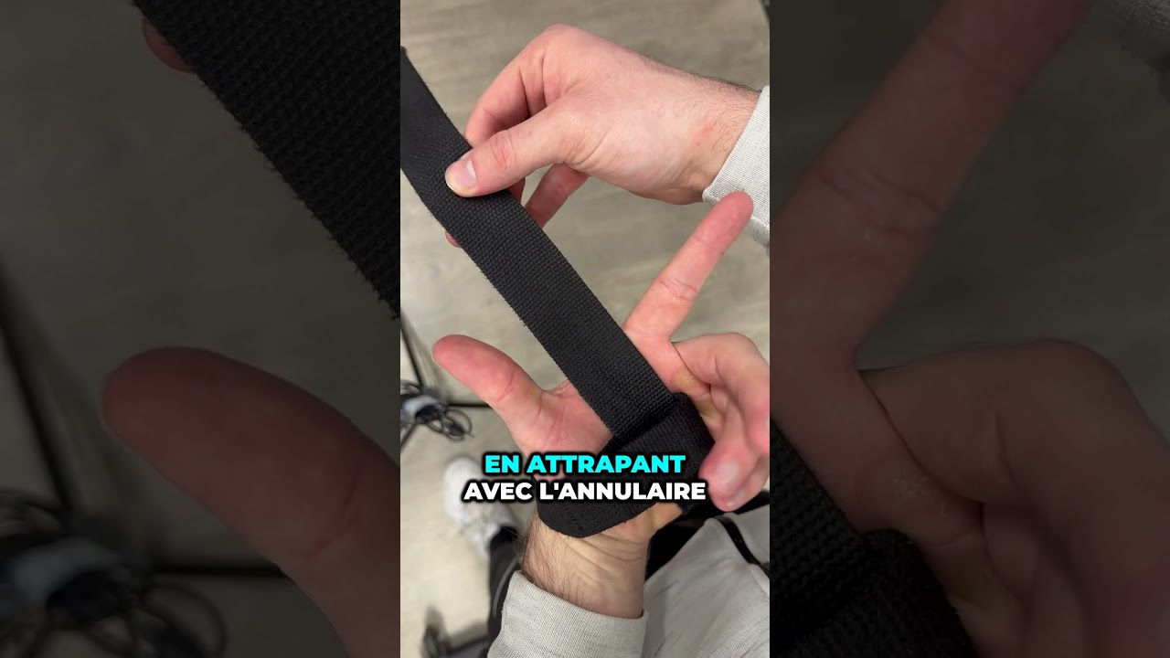 Comment mettre une sangle de tirage en musculation ?