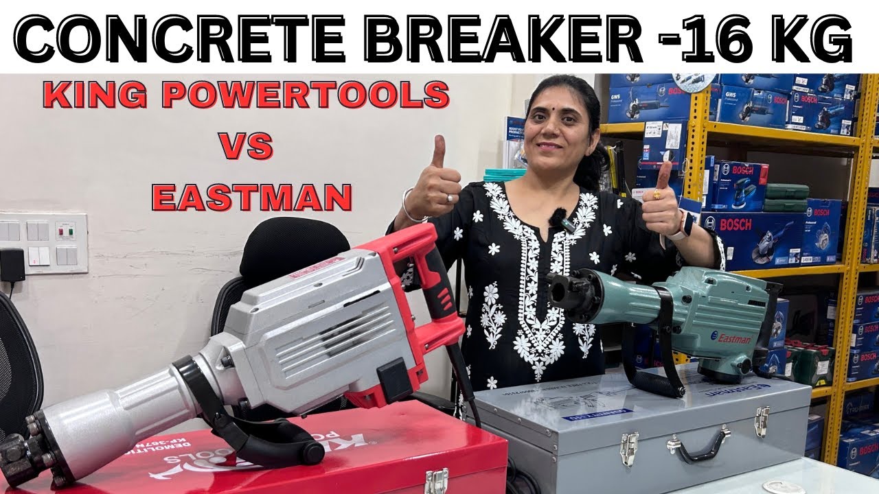 Concrete Breaker 16Kg | Eastman Vs King Powertools | Comparison & Practical Performance Testing |