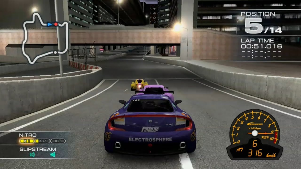 Ridge Racer 7 Maker's Trial DRUAGA with Jujak at Downtown Rave City R [Control view]