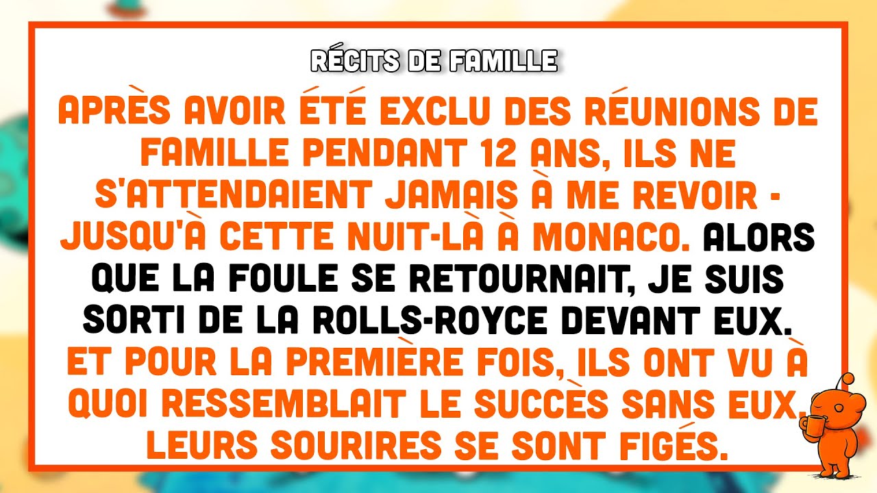 Exclu 12 ans des réunions de famille — ils n'imaginent pas mon retour en voiture de luxe.
