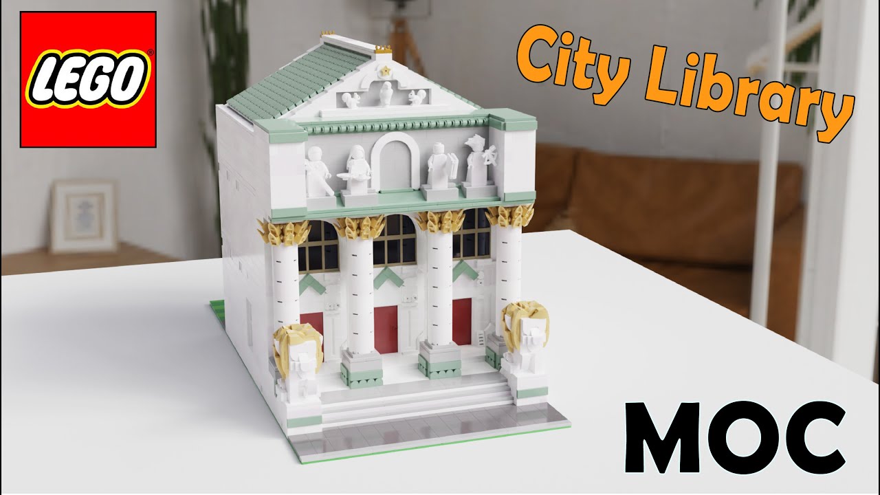 Lego MOC - City Library - Animation Speed Build