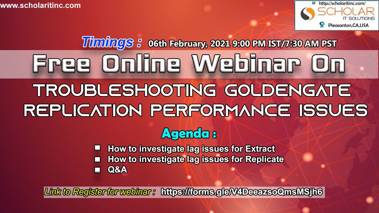 #GoldenGate-Troubleshooting GoldenGate Replication || Performance Issues || KTExperts || Scholar IT.