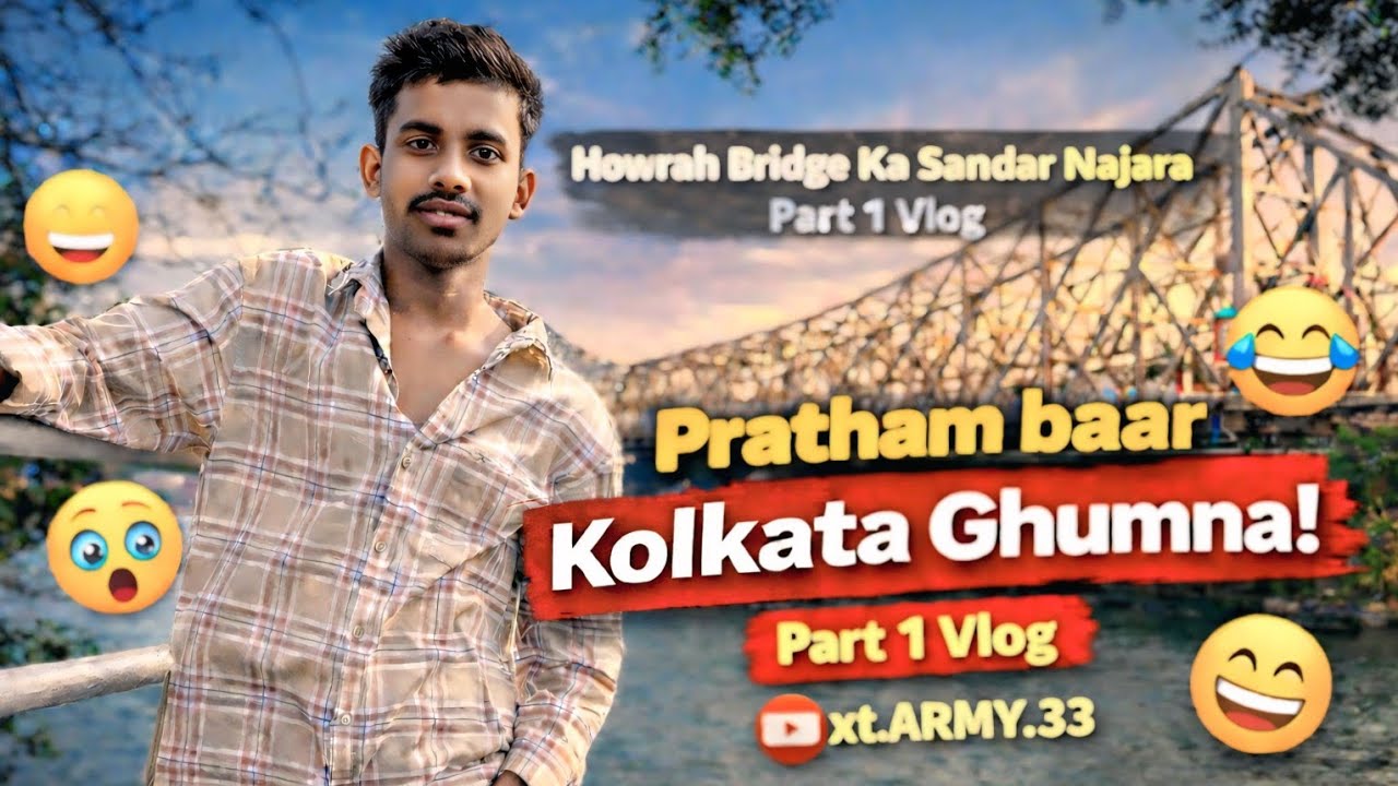 Exploring Howrah Bridge & Ganga River | Kolkata Travel Vlog🏊