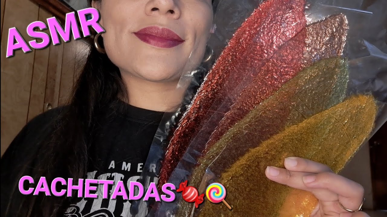 ASMR |CACHETADAS! | Dulce Mexicano| sonidos relajantes 👅