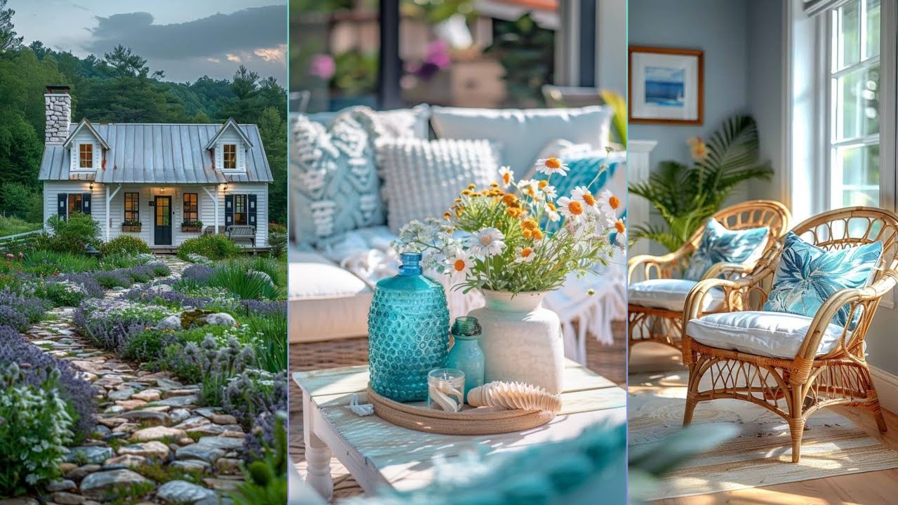 100 Classical Chic Cottage Decoration ideas with blue and white accent 💙 cottage decoration #cottage