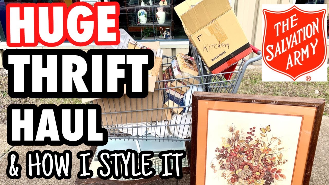 It was half price day * SALVATION ARMY HOME DECOR THRIFT HAUL