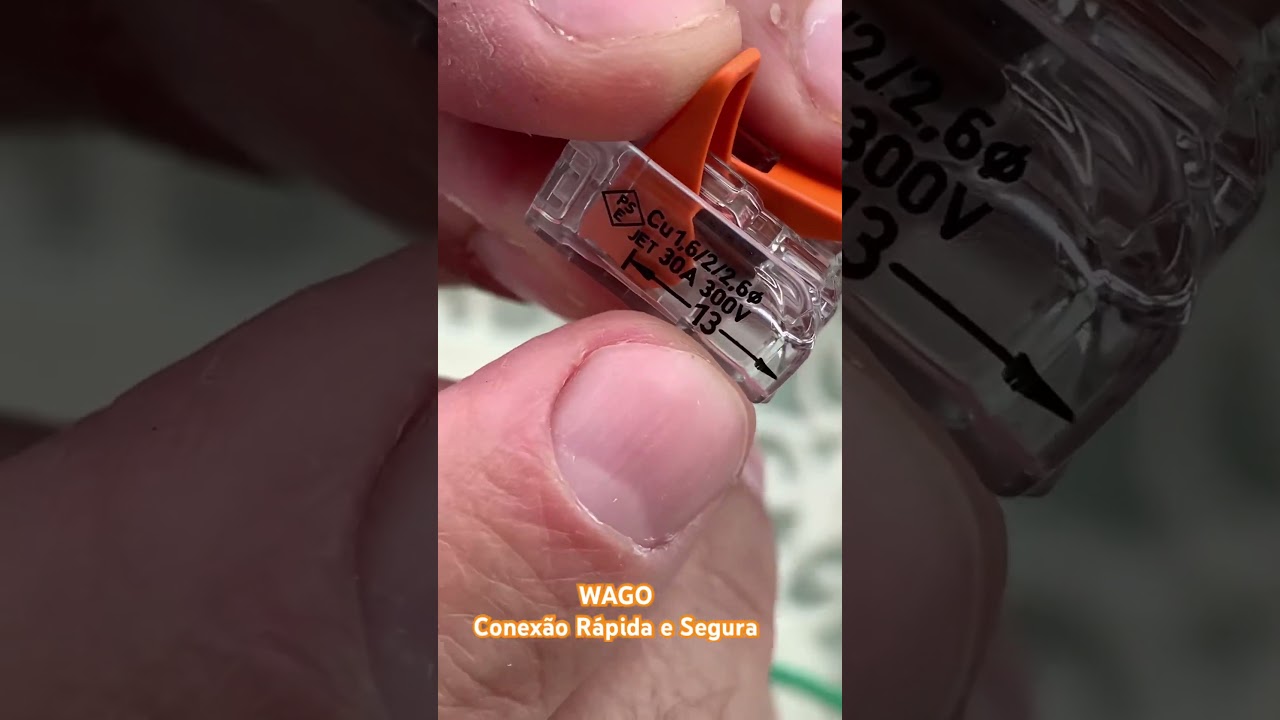 WAGO Chuveiros cabos de at&eacute; 6mm e 41 A - Conex&atilde;o Autom&aacute;tica. Instala&ccedil;&atilde;o F&aacute;cil, R&aacute;pida e Segura