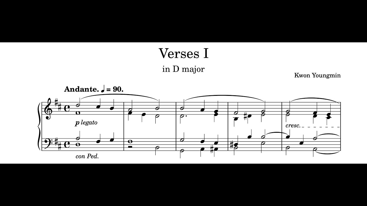 Verses I in D major