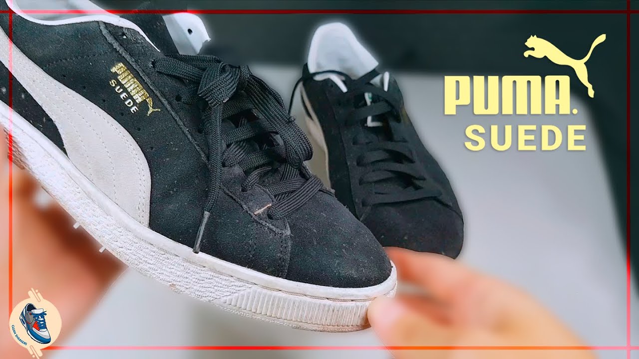Como Limpar Seu Tenis de Camurça Puma Suede? (ASMR) Clean Sneakers